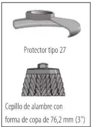Protector tipo 27 Cepillo de alambre con forma de copa de 76,2 mm (3")