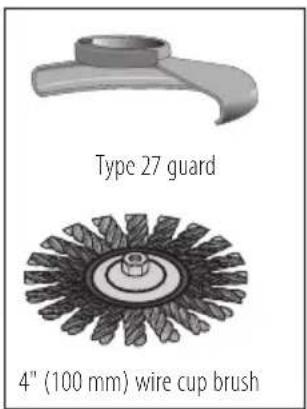 Type 27 guard 4" (100 mm) wire cup brush