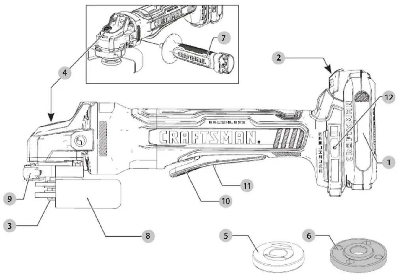 CRAFTSMAN. 12 2 7 4 9 3 8 5 6 11 10 CRAFTSMAN.