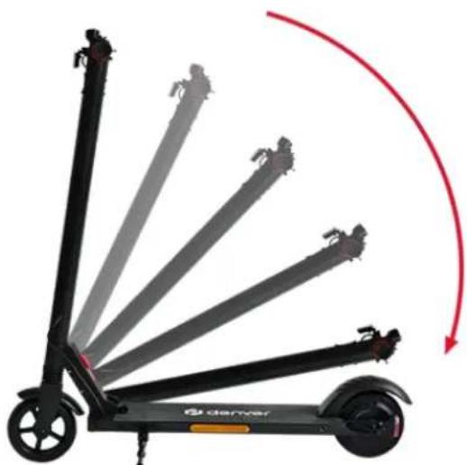 DENVER SEL65115O - Déplier/plier le scooter électrique - 2