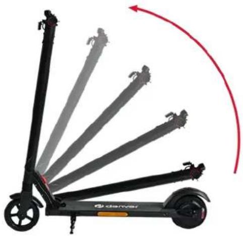 DENVER SEL65115O - Déplier/plier le scooter électrique - 1