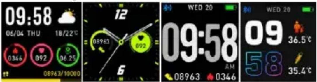 DENVER SW165 - Watch face screen - 1