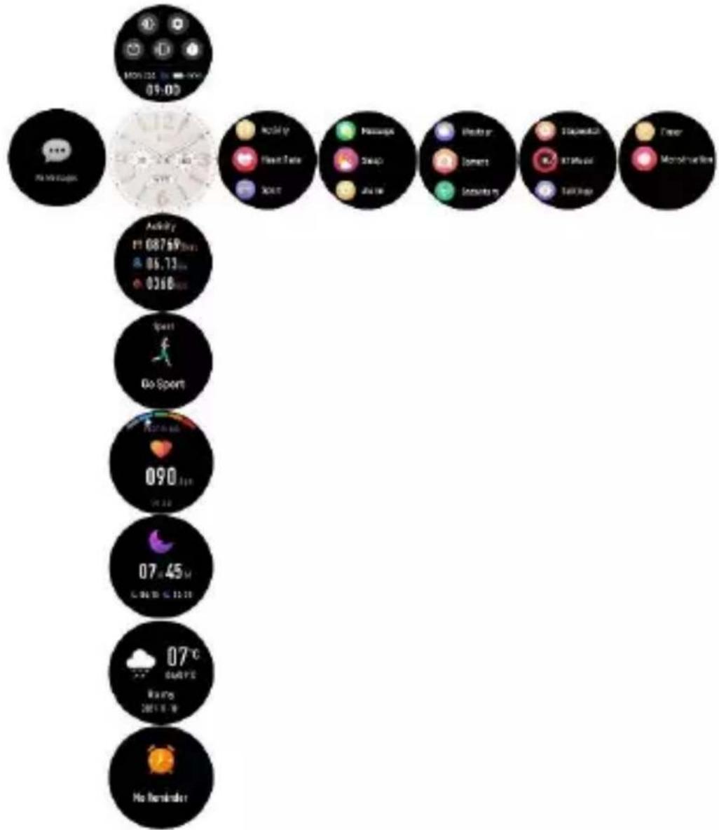 DENVER SW360GO - Menu principal - 1