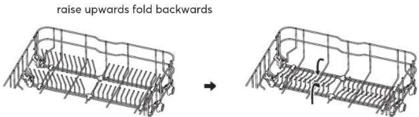 SIGNATURE SLV1446NE - Folding back the rack shelves - 1