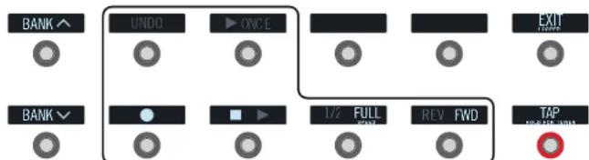 LINE 6 Helix Control - En mode Stomp, appuyez sur le commutateur "6 Switch Looper". - 1