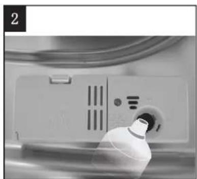 AYA ADW1002EWNE - Quand remplir le distributeur de liquide de rincage - 3