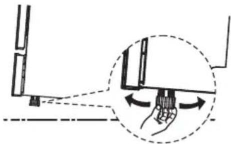 AYA 1247DB4SNE - Levelling the appliance - 1