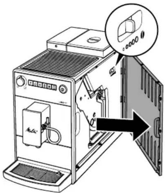MELITTA Latticia OT - Ustawianie stopnia zmielenia - 1