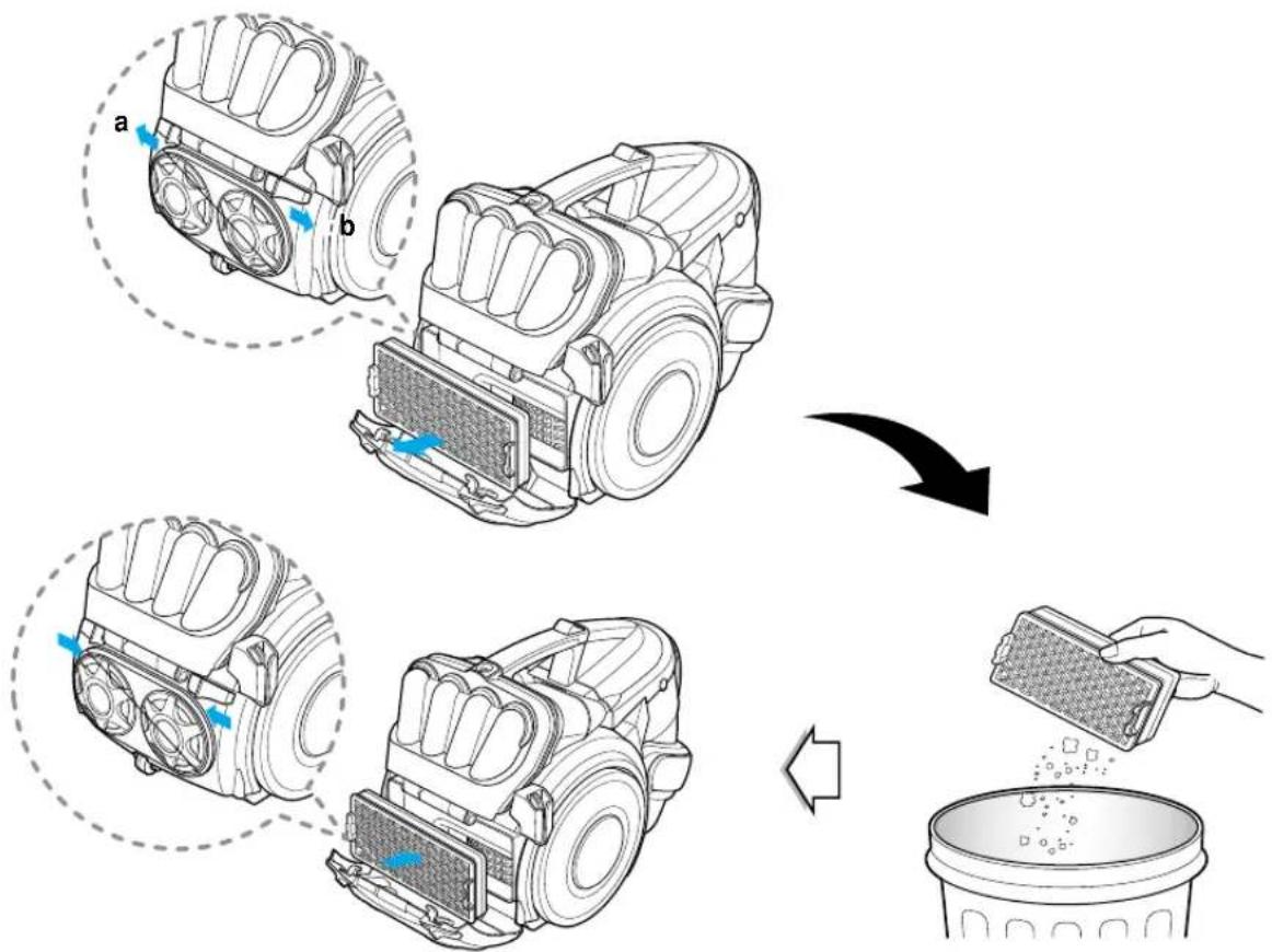LG VKC801HTQ - Bedienung des Gerätes Reinigung des Abluftfilters Utilisation Nettoyage du filtre d'évacuation Uso Pulizia del filtro di scarico - 1