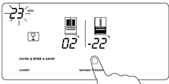 FALCON FDXD21 - Régler le mode qdrink refroidissement des boissons - 4