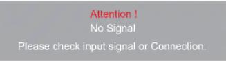 AG Neovo SMQ6501 - Messages d'avertissement - 1