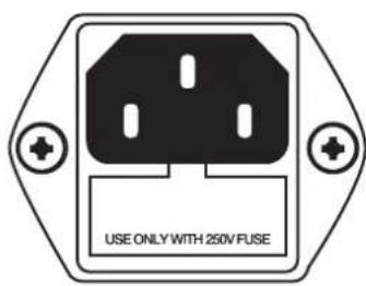 USE ONLY WITH 250V FUSE