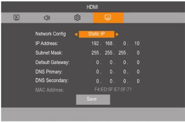 AG Neovo HMQ6501 - Réseau - 2