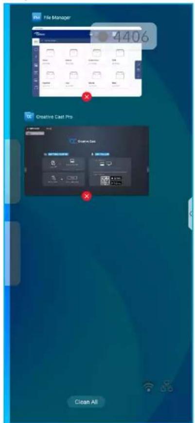 OPTOMA 5652RK - Visualisation des tâches récentes - 2