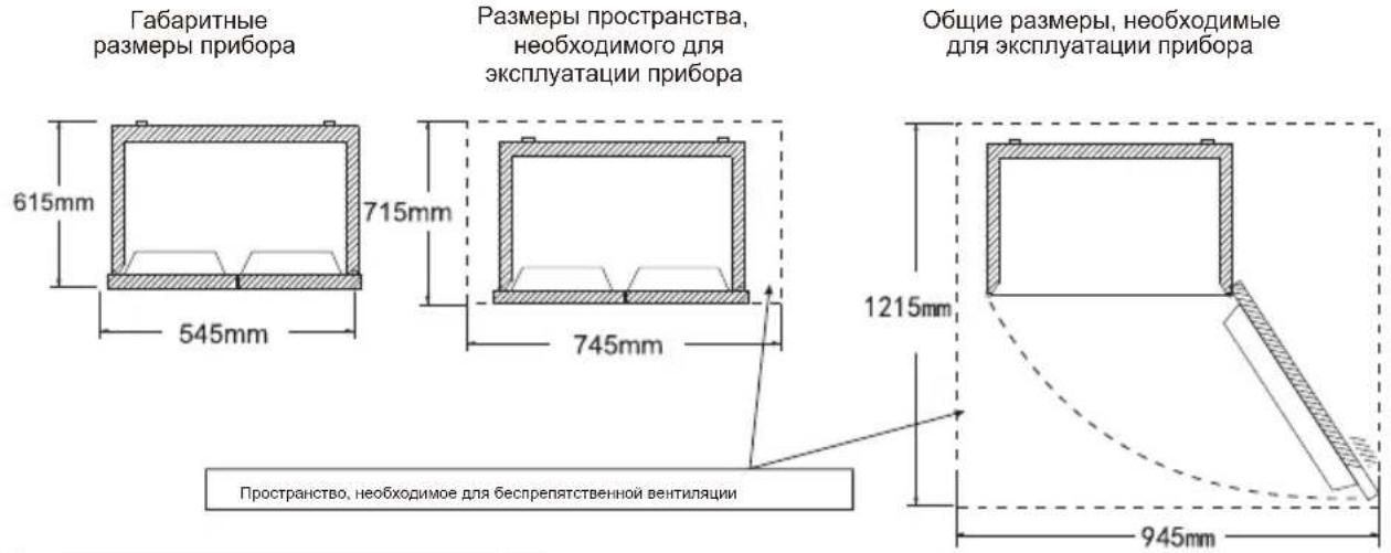 TCL RF282BSF0UK - Этот холодильник нельзя использовать как встраиваемый прибор. - 1