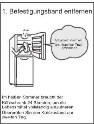 TCL RF282BSF0UK - Vorbereitungen vor der Verwendung - 1
