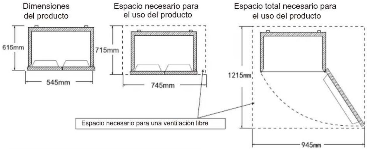 TCL RF282BSF0UK - Este frigorífico no se puede utilizar como electrodoméstico integrado. - 1