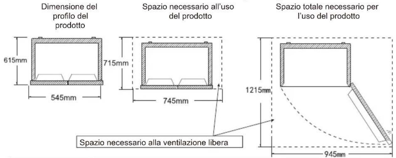 TCL RF282BSF0UK - Questo frigorifero non può essere utilizzato come apparecchio da incasso. - 1