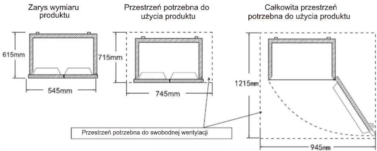 TCL RF282BSF0UK - Ta lodówka nie może być używana jako urządzenie do zabudowy. - 1