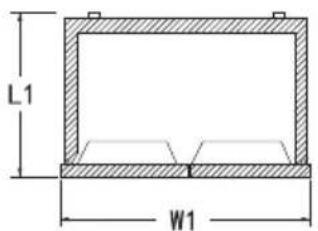 TCL RP631SSE0UK - Deze koelkast kan nicht worden gebruikt als inbouwapparaat. - 1