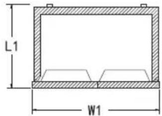 TCL RP631SSE0UK - Dieser Kuhlschrank kann nicht als Einbaugerät verwendet werden. - 1