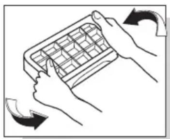 TCL RP631SSE0UK - Fabrication de glaçons (si l'appareil le possède) - 1