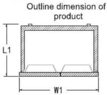 TCL RP631SSE0UK - This refrigerator can not be used as a built-in appliance. - 1