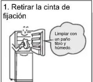 TCL RP631SSE0UK - Preparaciones previas al uso del refrigerador - 1