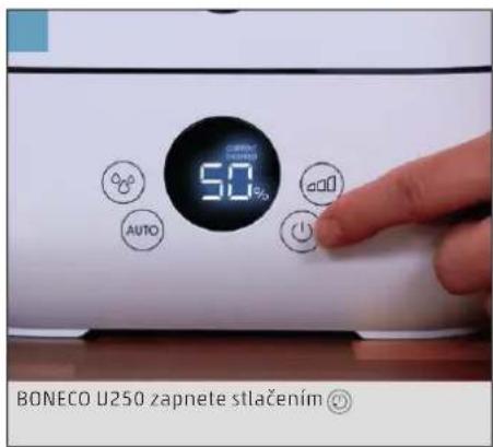 BONECO U250 - UVEDENIE DO PREVÁDZKY A VYPNUTIE - 10