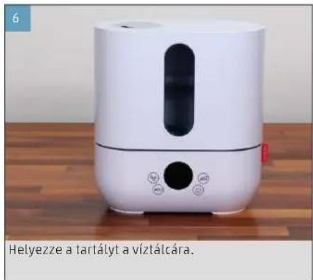 BONECO U250 - ÜZEMBE HELYEZÉS ES KIKAPCSOLÁS - 6