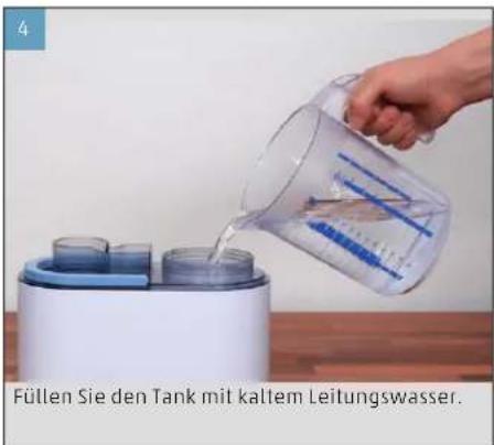 BONECO U250 - INBETRIEBNAHME UND AUSSCHALTEN - 4