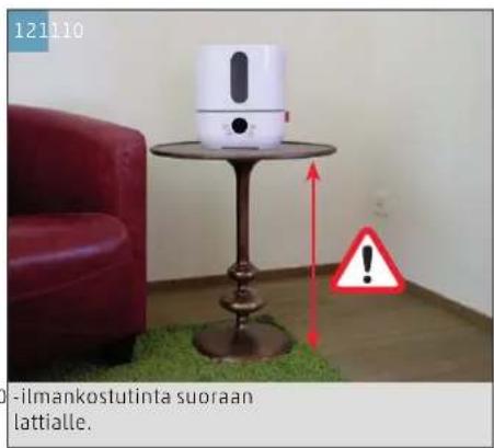 BONECO U250 - KÄYTTÖNOTTO JA KYTKEMINEN POIS PÄLTA - 12