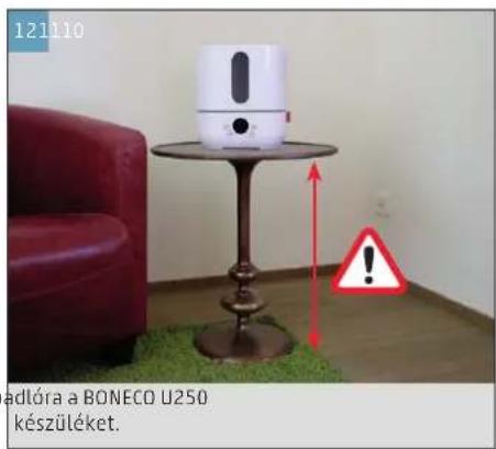 BONECO U250 - ÜZEMBE HELYEZÉS ES KIKAPCSOLÁS - 12