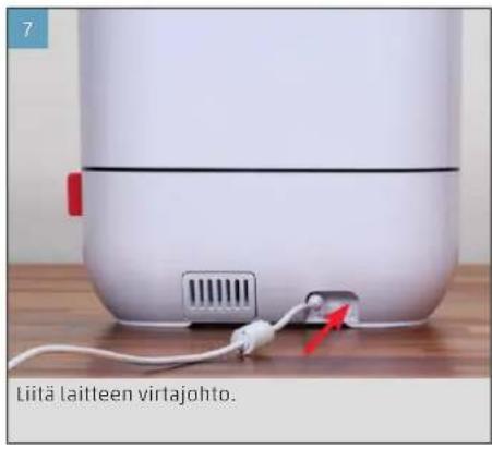 BONECO U250 - KÄYTTÖNOTTO JA KYTKEMINEN POIS PÄLTA - 7