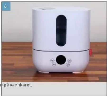 BONECO U250 - TA I BRUK OG SLÅ AV APPARATET - 6