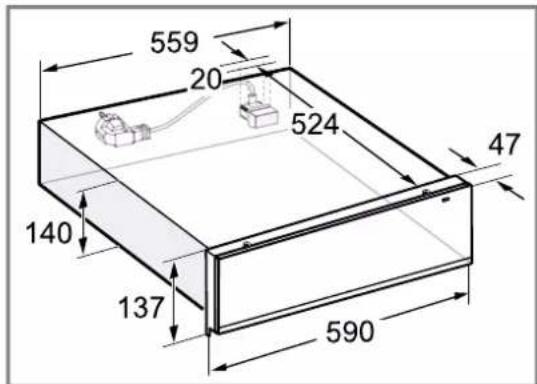 GAGGENAU WS462112 - Dimensions de l'appareil - 1