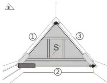 TROTEC TD200 - Mesure de surface de triangle - 1