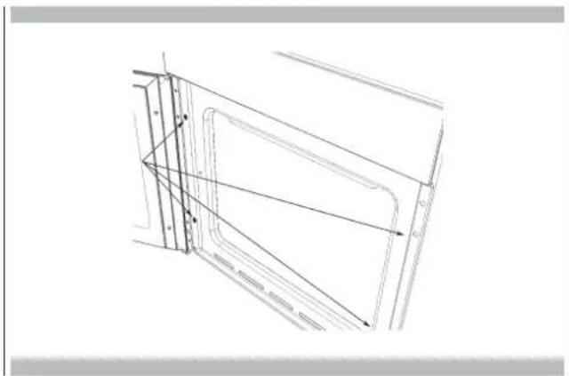 Fulgor Milano FCO 7515 TEM X - Rimozione binario porta forno - 4