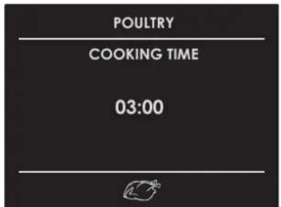 POULTRY COOKING TIME 03:00