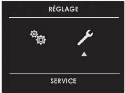 RÉGLAGE SERVICE