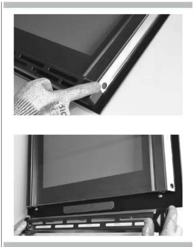 Fulgor Milano FCO 7515 TEM X - How to remove the inner glass of the "FULL GLASS" panoramic door - 1