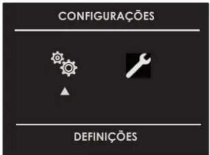 CONFIGURAÇÕES DEFINIÇÕES