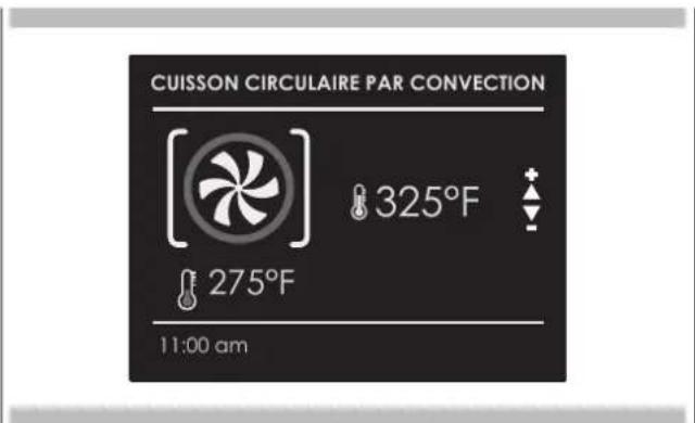 CUISSON CIRCULAIRE PAR CONVECTION 325°F 275°F 11:00 am