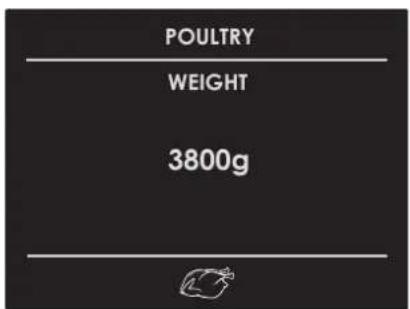 POULTRY WEIGHT 3800g