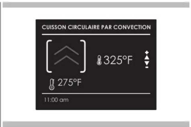 CUISSON CIRCULAIRE PAR CONVECTION 325°F 275°F 11:00 am