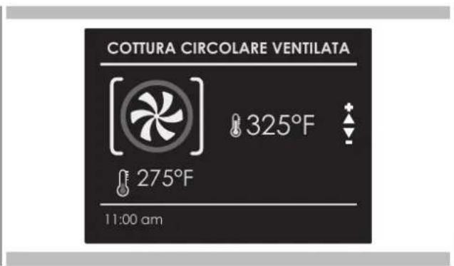 COTTURA CIRCOLARE VENTILATA 325°F 275°F 11:00 am