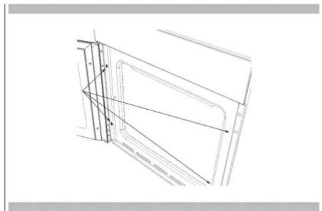 Fulgor Milano FCO 7515 TEM X - Extracción de la puerta del horno corredera - 4