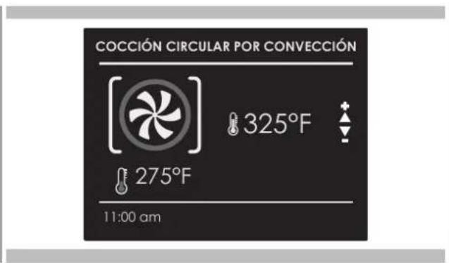 COCCIÓN CIRCULAR POR CONVECCIÓN 325°F 275°F 11:00 am