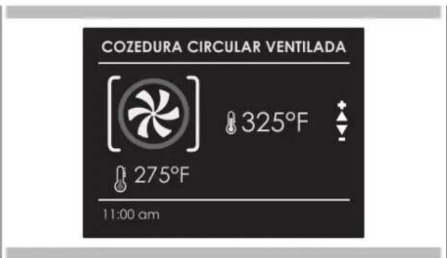 COZEDURA CIRCULAR VENTILADA 325°F 275°F 11:00 am