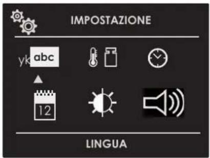 IMPOSTAZIONE yk abc 12 LINGUA